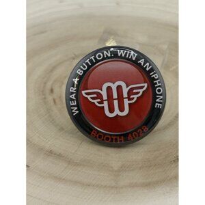 Wear A Button Win An iPhone Booth 4028 Pinback Button 2.25”